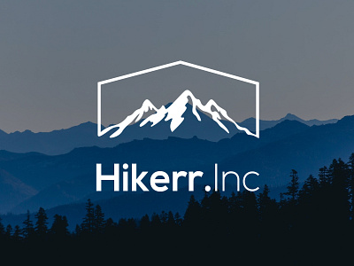 Hikerr community brand logo in UK branding design flat illustration illustrator logo minimal vector