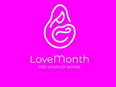 Baby mother care logo design art branding design flat icon illustration illustrator logo minimal vector
