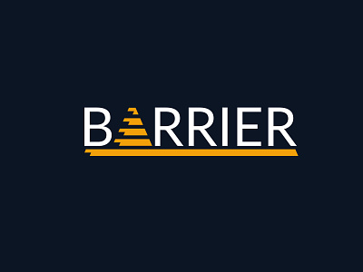 Barrier logo branding design flat illustration illustrator logo minimal vector
