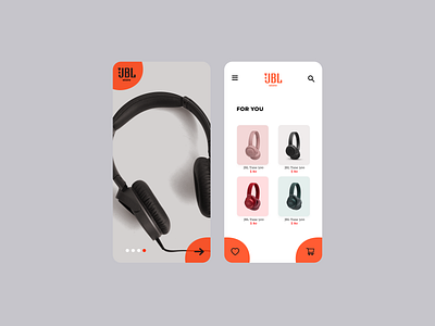 JBL App UI Concept