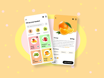 Fruits and Vegetables Delivery App UI