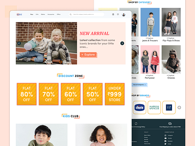 Kids-Fashion Landing Page