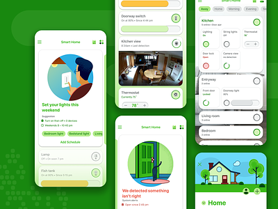 Smart home app app appmobile design iot product design ui ux
