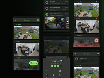 IP Camera Dark Mode - Landing