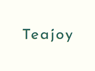 Teajoy brand branding design enjoy green identity identity branding logo minimal orange pictogram symbol tea typography