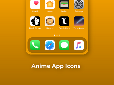 Daily UI - App Icons: I did anime!