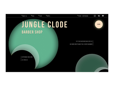 Jungle Clode barber shop landing