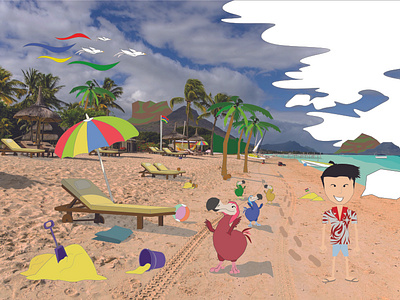 Mauritius island art beach design dodo drawingart graphic design illustration illustrator island islander mauritius