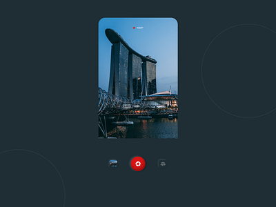 Camcorder UX screen concept ui ux