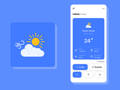 Weather App design ui ux weather