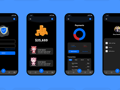 Dark mode concept dark mode design payment ui ux