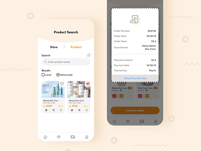 Search and Buy design receipt search ui ux