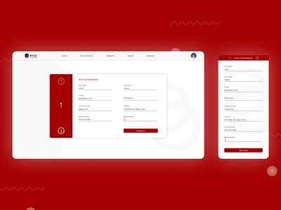 Responsive UX design red responsive ui ux