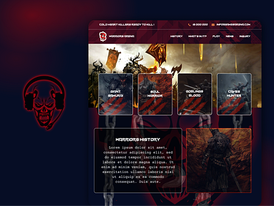 Game Launch design game landing page launch ui ux