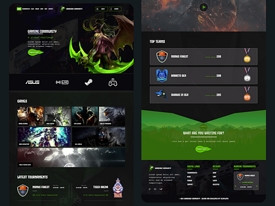 Gaming Community community design game ui ux