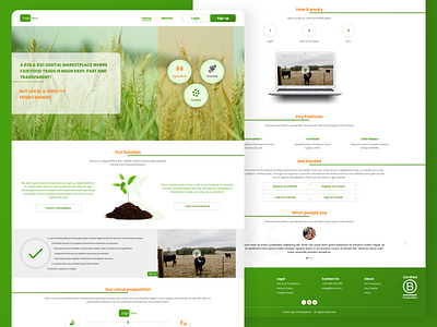 Agriculture marketplace agriculture design ecommerce landing page ui ux