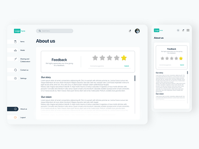 Responsive Dashboard dashboard design feedback minimalist ui ux