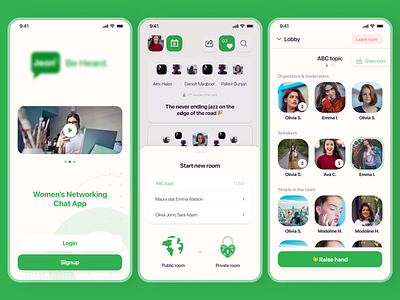 Social App chat design social ui ux