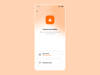 Crypto wallet protection cryptocurrency cryptowallet design ui ux