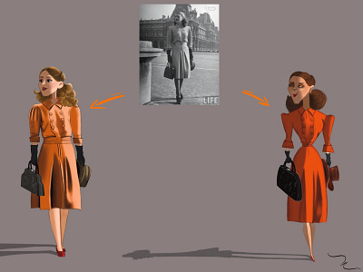 Mrs. Anderson 2d animation characterdesign digital illustration digitalart illustration