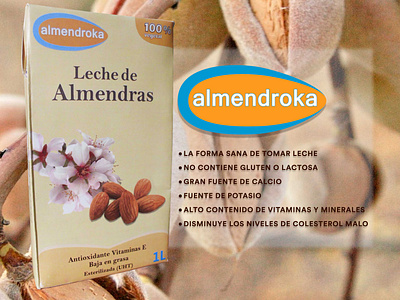 Diseño de marca y Tetrapack para leche de Almendras