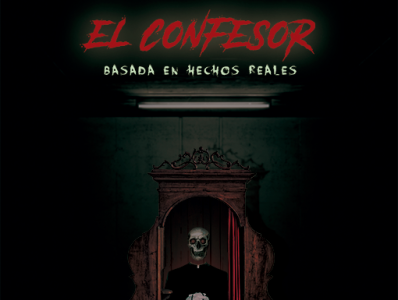 Flyer para obra de teatro "El confesor"