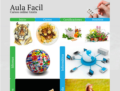 Rediseño Pagina Aula Fácil diseño web website