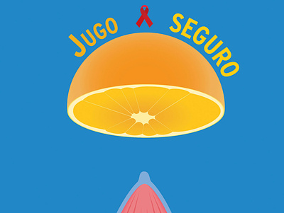Cartel para campaña contra el sida diseño gráfico flyer design ilustración