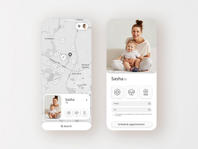 WELCA app care caregiver design elderly health healthcare support ui ux wellbeing wellness youth