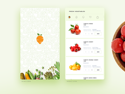 Green Basket App app cart dribbble e commerce interface new page product shopping ui ux vegetable