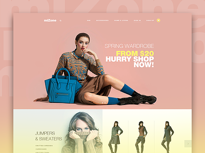 miZone UI costume design ecom ecommerce fashion flat product shopping store ui ux website