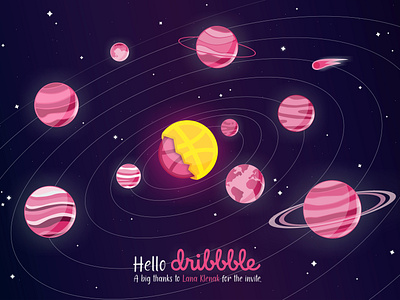 Hello, Dribbble! You're the sun to me.