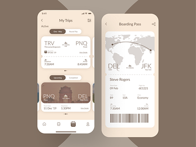 Flight Ticket Booking App UI