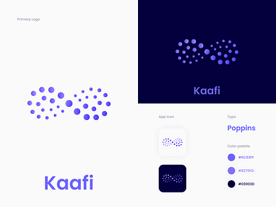 Kaafi logo design adobe branding creative creativity design figma infinite logo infinity logo landlords logo logo design people logo tenants