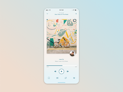 Music Player app design graphic design music player ui