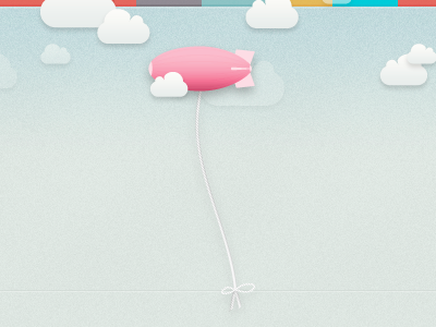Blimps & Clouds blimp blimpio blue file grey illustration knot noise pink red rope sharing texture uploading