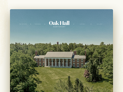 Oak Hall Estate — Home cover estate maine mansion northport oak hall website