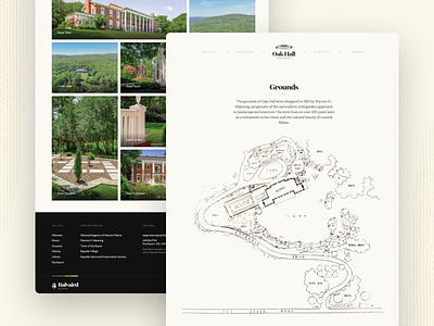 Oak Hall Estate — Grounds blueprints editorial estate gallery grounds maine mansion northport oak hall website
