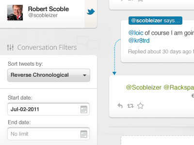 Filters & Tweets @ bettween calendar conversation conversations filters mentions search track trends twitter