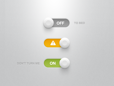 Buttons, Lights & Shadows buttons freebie freebies green grey icons lights noise orange photoshop psd shadows switch switches texture toggle ui warning