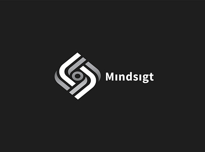 Mindsigt Logo branding and identity corporate branding corporate identity identitydesign learningplatform logo design monogram online platform startup startup branding