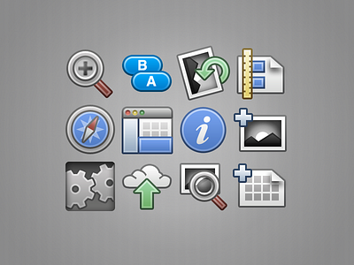 InstantGallery 2 toolbar icons app icons mac os x set toolbar ui