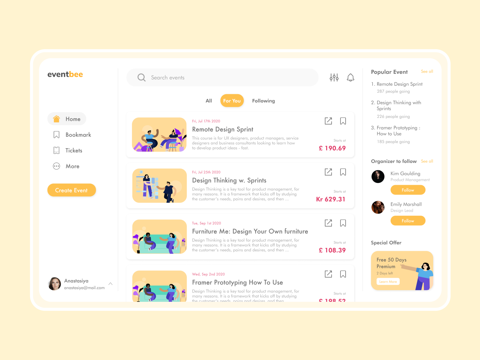 Event Management, Ticketing, and Booking Website by Bella Rosita on ...