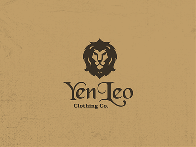 Yen Leo Clothing Logo brand identity clothing logo creative logo design graphic design lion logo logo logo design minimal logo