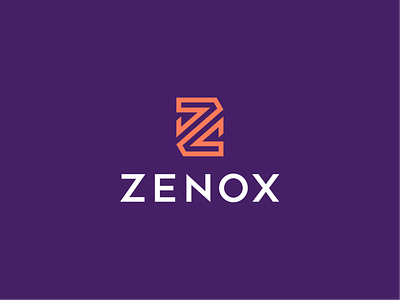 Zenox Logo brand logo graphic design letter logo lettermark logo logo design logo expert logotype minimal logo monogram simple logo typography