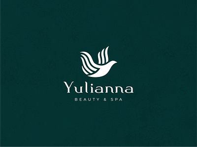 Yulianna Beauty & Spa Logo bird logo brand identity creative logo elegant logo identity logo logo design logotype simple spa spa logo typography