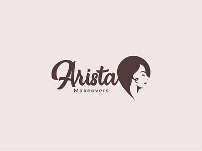 Arista Makeovers Logo beauty logo brand identity creative graphic illustration lady logo logo logo design logo designer makeup logo minimalistic simple