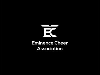 Eminence Cheer Association Logo brand identity creative design graphic design icon illustration letter logo logo logo design logo designer logo expert logotype monogram text logo typography