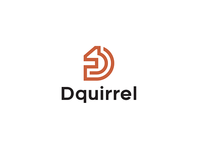 Dquirrel logo brand identity creative design graphic logo logo design logo designer logo expert logos logotype minimal simple typography