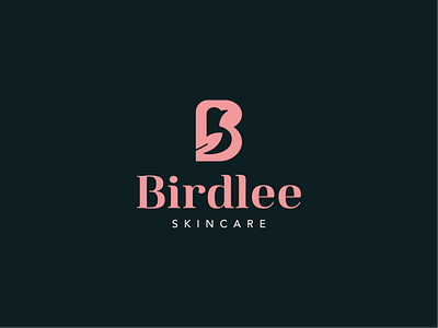 Birdlee Skincare logo bird logo bird mark brand identity creative custom logo design graphic design identity logo logo designer logo maker logotype simple